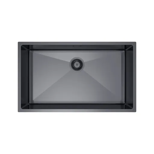 Jednodřezový ocelový dřez, velký, PVD grafit 74 x 44 cm Velazo VELAZ7444B