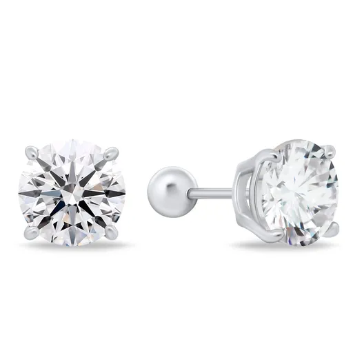 Brilio Silver Stříbrné náušnice s čirými zirkony EA18W 0,8 cm