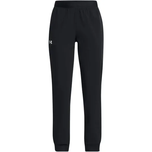 Under Armour SPORT WOVEN JOGGER Dívčí tepláky, černá, velikost XL