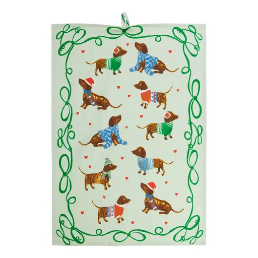 KITCHEN TALES Utěrka jezevčík 50 x 70 cm