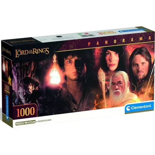 Clementoni puzzle 1000 Panorama Pán prstenů