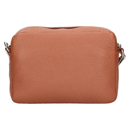 Dámská kožená crossbody kabelka Italia Marika - koňak