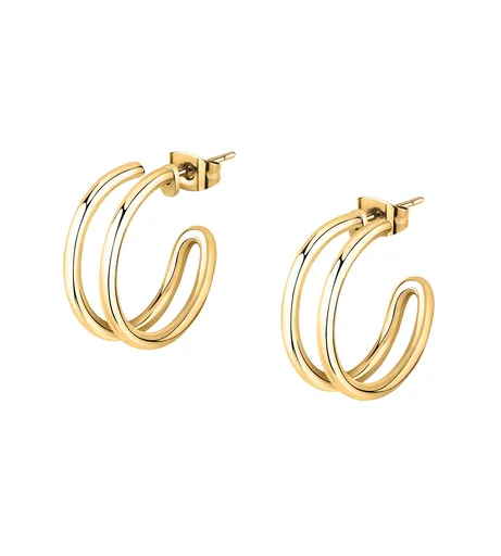 Morellato Minimalistické pozlacené náušnice kruhy Creole SAVN07 3 cm