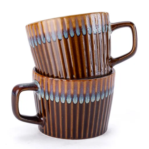 Sada keramických hrnků BROWN 190 ml, 2 ks