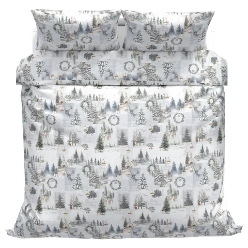 Povlečeme vše Bavlněné povlečení Vánoční noviny 140x200, 70x90 cm