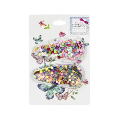 Lukky Fashion Sponky s konfetami, dvojbalení - růžové