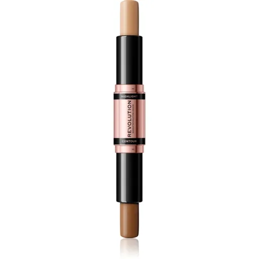Makeup Revolution Fast Base oboustranná konturovací tyčinka odstín Medium 2x4.3 g
