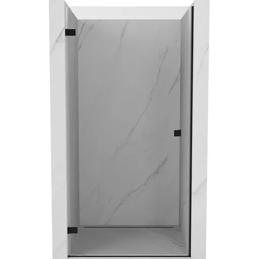 MEXEN/S Lunar-B sprchové dveře křídlové levé 60, transparent, černá 832-060-000-70-00-L