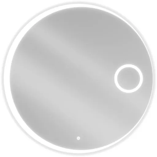 MEXEN Ella zrcadlo s osvětlením s kosmetickým zrcátkem, 90, LED 600 9811-090-090-611-00