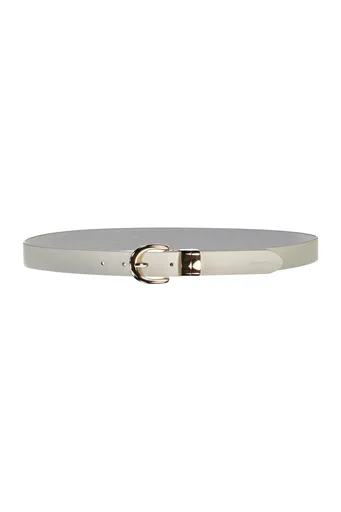 OPASEK GANT CHUNKY KEEPER LEATHER BELT CREAM