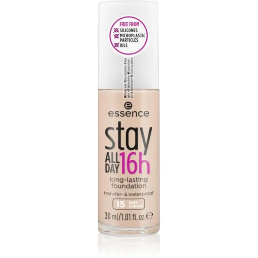 essence Stay ALL DAY 16h voděodolný make-up odstín 15 Soft Creme 30 ml