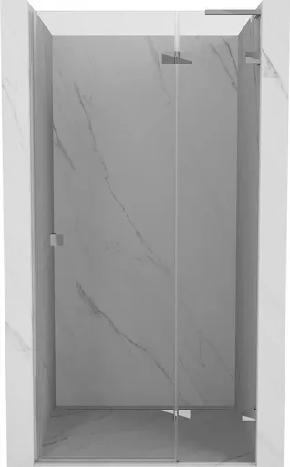 MEXEN/S Lunar L sprchové dveře křídlové pravé 90, transparent, chrom 834L-090-000-01-00-P