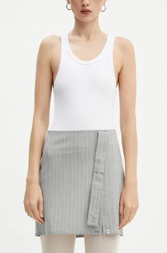 Sukně s příměsí vlny Moschino Jeans