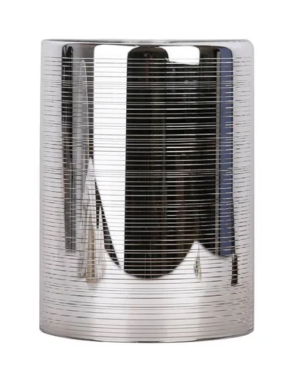 Chromové skleněné stínidlo E27 pro žárovky Cox