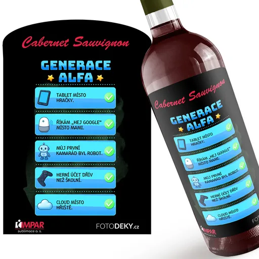 Víno Generace Alfa – nastavení (Druh Vína: Červené víno)
