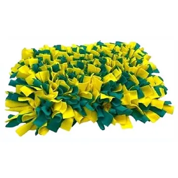 Čmuchací kobereček tmavě tyrkysový-žlutý (CmKo066nad)