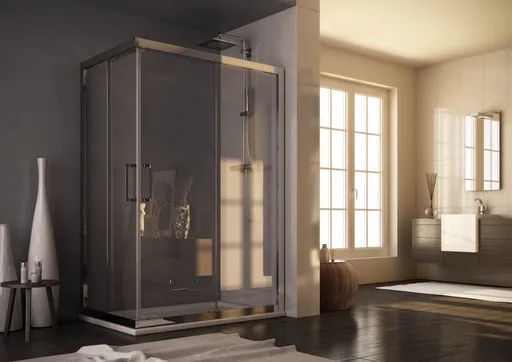 FORTE Obdélníkový sprchový kout ROMA Barva rámu Hliník leštěný, Rozměr A 140, Rozměr B 80, Rozměr C 190, Směr zavírání Univerzální Levé / Pravé, Výplň Čiré bezpečnostní sklo 6 mm BLRO302CC+BLRO309CC