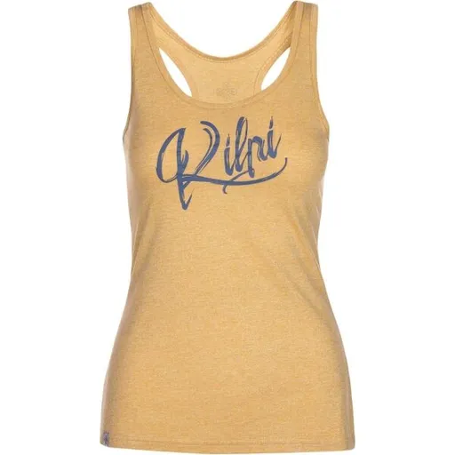 KILPI ARIANA Dámské funkční tílko, žlutá, velikost