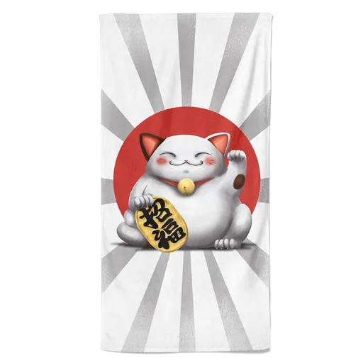 Osuška Maneki-neko (Velikost osušky: 100x170cm)