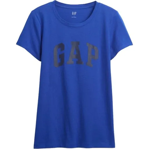 GAP V-FRNCH SS LOGO CLSSC TEE FA25 Dámské tričko, modrá, velikost