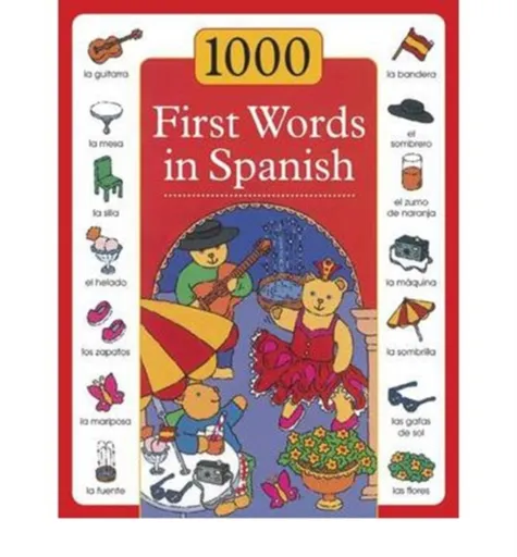 1000 First Words in Spanish - Sam Budds