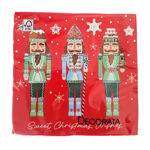 PROCOS UBROUSKY VÁNOČNÍ PŘÁNÍ 3VRSTVÉ 33X33CM