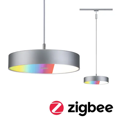 PAULMANN URail závěs Smart Home Zigbee 3.0 Hildor RGBW 10W RGBW+ stmívatelné 230V matný chrom