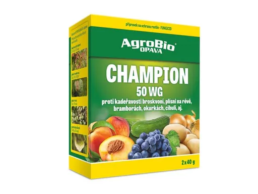 Přípravek proti houbovým a bakteriálním chorobám AGROBIO Champion 50 WG 2x40g