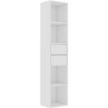 Shumee  bílá s vysokým leskem 36×30×171 cm dřevotříska, 802873 (802873)