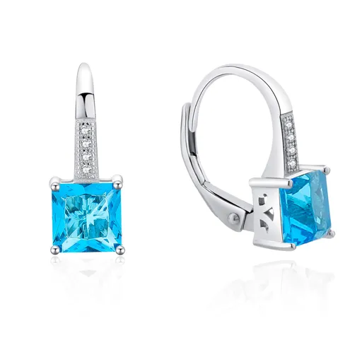 MOISS Originální stříbrné náušnice se zirkony E0000666