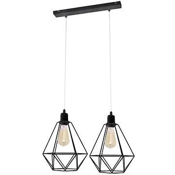 Lustr KARO 2xE27/60W/230V Černá (79505)