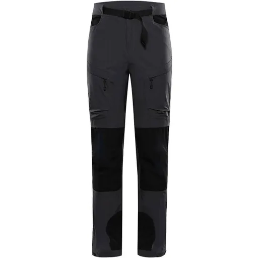 ALPINE PRO AKAN 2 Pánské softshellové kalhoty, tmavě šedá, velikost