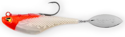 Black cat nástraha mad flash spin tail red head 14 cm 82 g