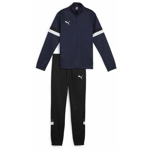 Puma TEAMRISE TRACKSUIT JR Dětská tepláková souprava, tmavě modrá, velikost