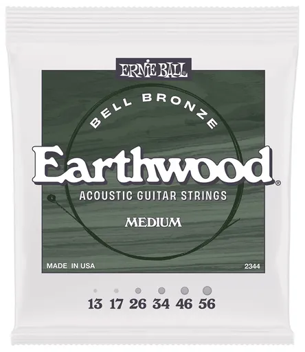 Ernie Ball Medium Earthwood Bell Bronze Acoustic 13-56