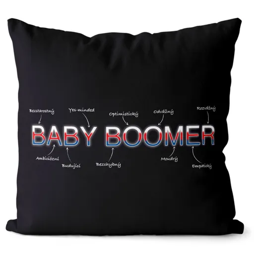 Polštář Baby Boomer – vlastnosti (Velikost: 40 x 40 cm)