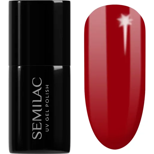 Semilac UV Hybrid Winter Collection gelový lak na nehty s použitím UV/LED lampy odstín 608 Soft Red 7 ml
