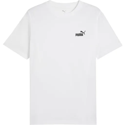 Puma ESSENTIALS SMALL NO. 1 LOGO TEE Pánské triko, bílá, velikost