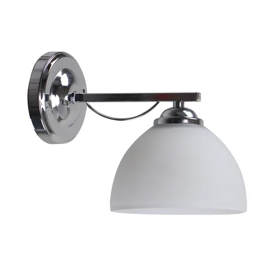 Nástěnná lampa Filona Lamp Chrome 1X40 E27 Bílé stínidlo