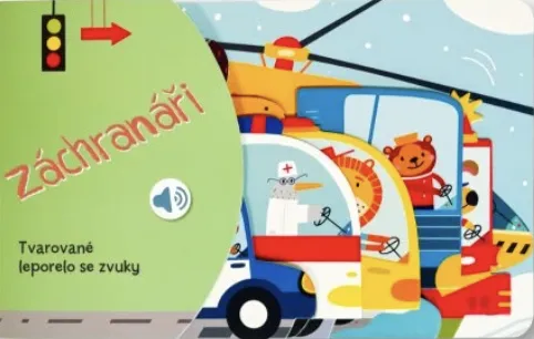 Tvarované leporelo se zvuky - Záchranáři