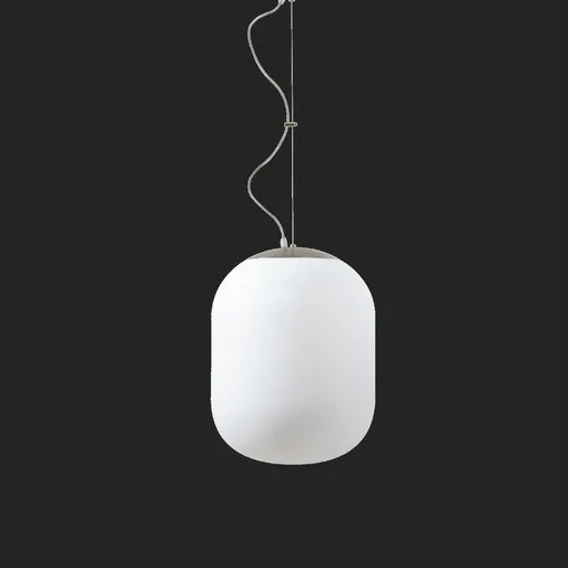 OSMONT TAN62358 TANIA L1 HP závěsné skleněné svítidlo nerez broušená / bílá IP40 3000 K 52W LED DALI