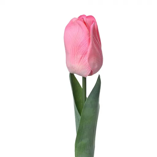 Umělá dekorační květina růžový tulipán - 6*6*50 cm Clayre & Eef