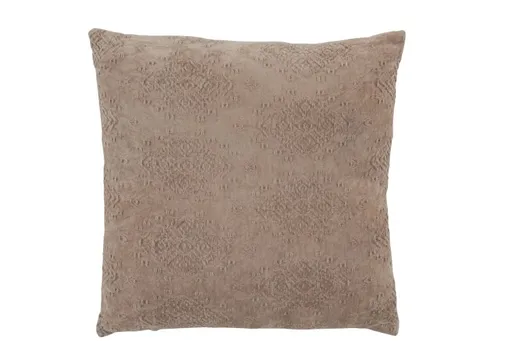 Hnědý polštář se vzorem Megane - 45*45 cm J-Line by Jolipa