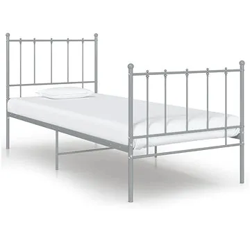 Shumee šedý kov 90×200 cm, 324948 (324948)