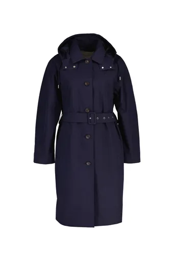 KABÁT GANT BELTED WIND COAT EVENING BLUE