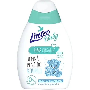 LINTEO BABY Pěna do koupele s Bio měsíčkem lékařským 250 ml (8594158373601)