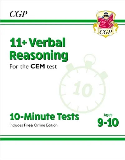 11+ CEM 10-Minute Tests: Verbal Reasoning - Ages 9-10 (with Online Edition) - CGP Books