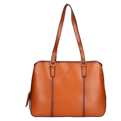 Elegantní dámská kožená kabelka Katana Paloma - koňak