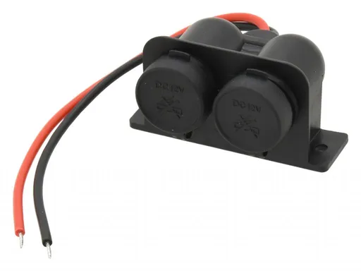 COMPASS 07394 Zásuvka 1224V s krytem dvojitá