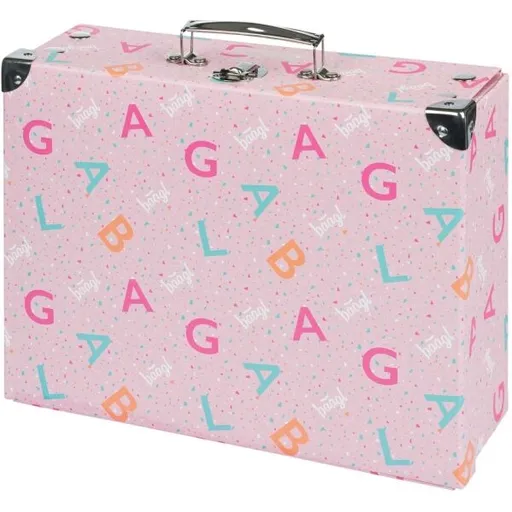 BAAGL LOGO Skládací školní kufřík, růžová, velikost